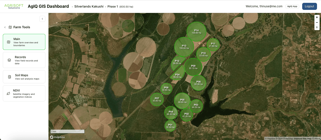 Field Map - Multi-layer data visualization