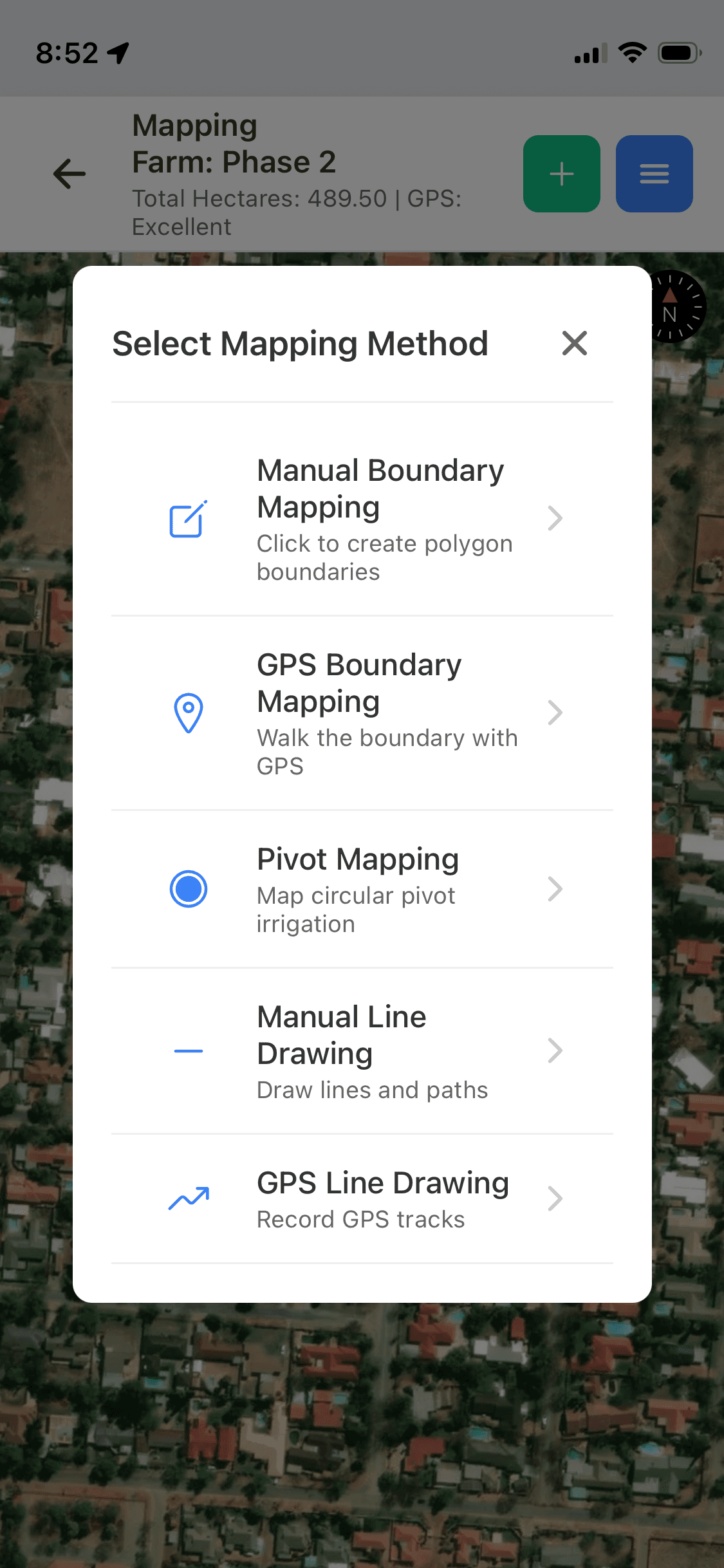 Mapping Methods - Multiple options for boundary and line mapping